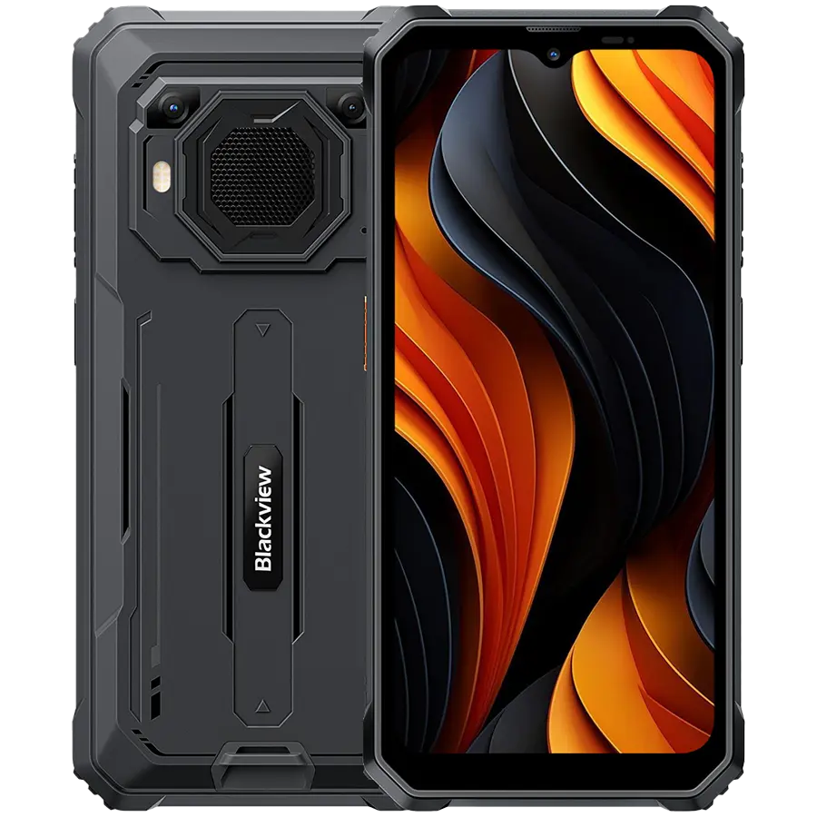 Telefon mobil Blackview BV6200 Plus, 4G, 24GB Ram(8GB + 16GB extensibili), 256GB, 16MP, Android 14, 11000mAh, 90hz, Rezistent la praf/anti-picatura/impermeabil, Deblocare amprenta/Fata ID/NFC, Negru