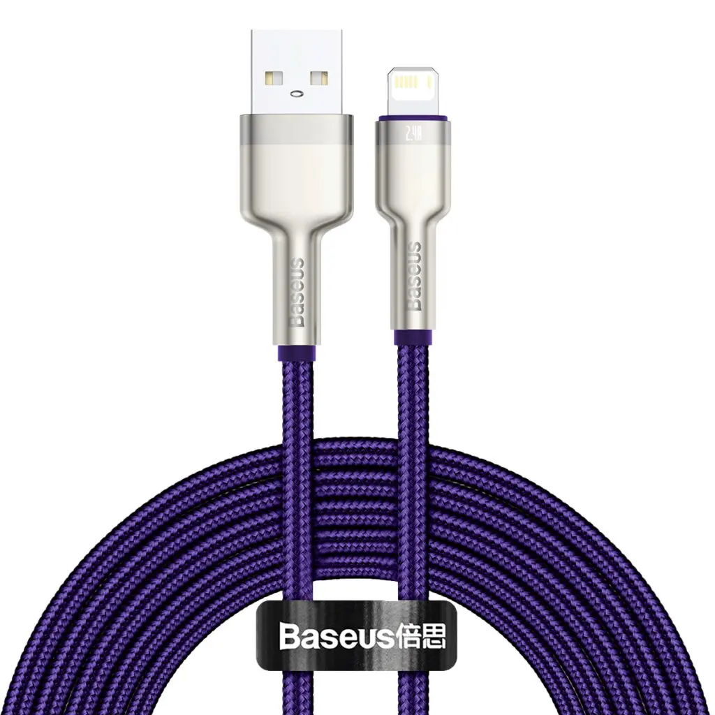 Cablu Baseus CALJK-B05 USB Lightning 2m 2-4A violet