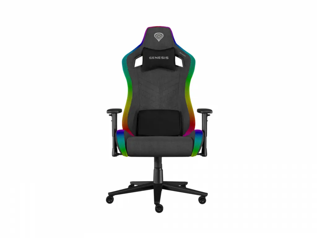 Scaun gaming Genesis Trit 660 RGB textil Gri