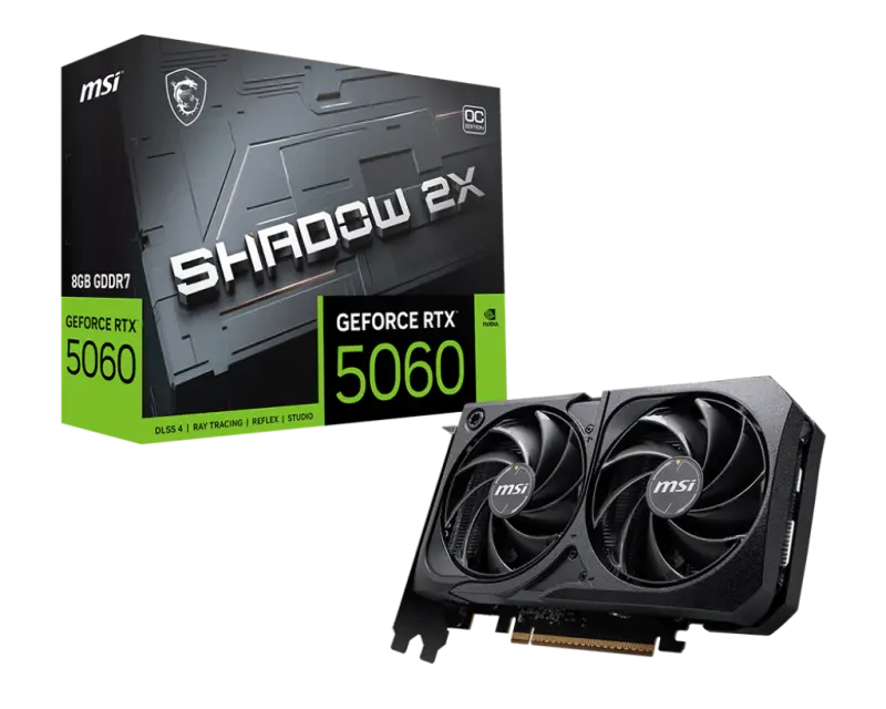 Placă video MSI GeForce RTX 5060 8G SHADOW 2X OC 8GB GDDR7