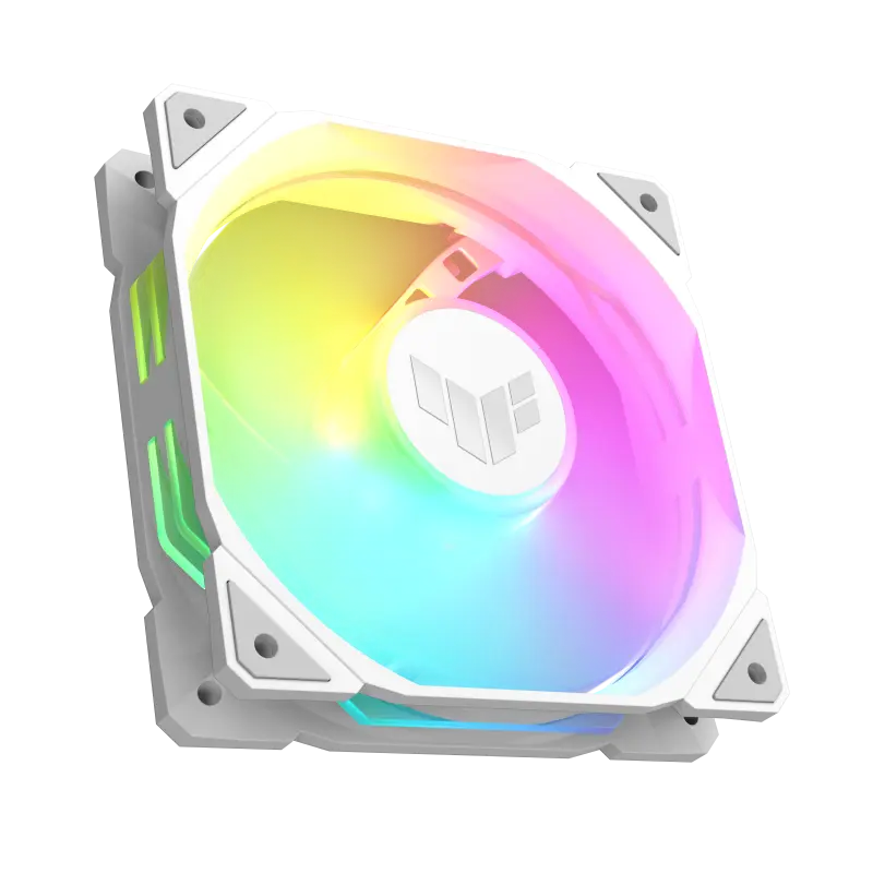 Ventilator Asus TUF Gaming TR120, iluminare aRGB, 120mm, Alb