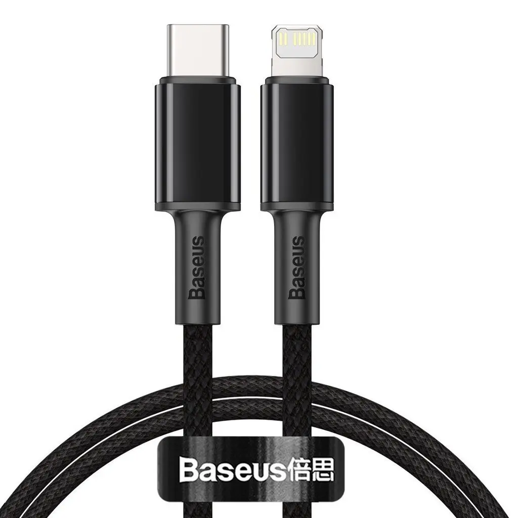 Cablu Baseus USB-C Lightning PD 20W 1m negru