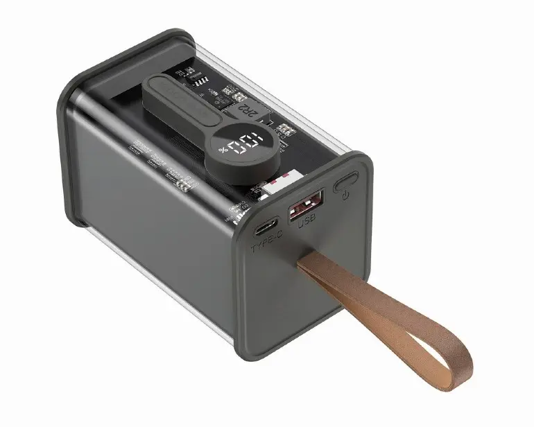 Powerbank, Gembird, 5V, 3A, 18000 mAh, USB, 360 g, Negru
