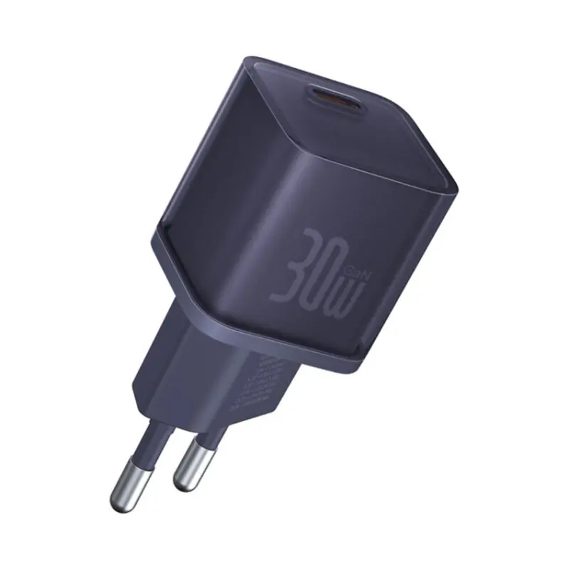 Incarcator GaN5S, Type-C, Fast Charge, 30W – Baseus Gallium Nitride (P10162504523-00) – Purple