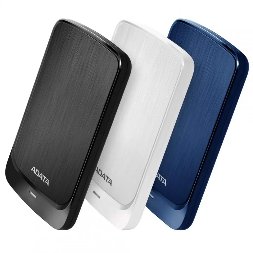 HDD extern ADATA HV320 Slim 2TB, Shock Sensor, USB 3.2, albastru