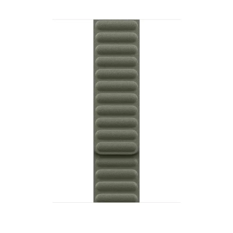 Curea pentru Apple Watch 46mm, Magnetic Link, Sage Gray, M/L