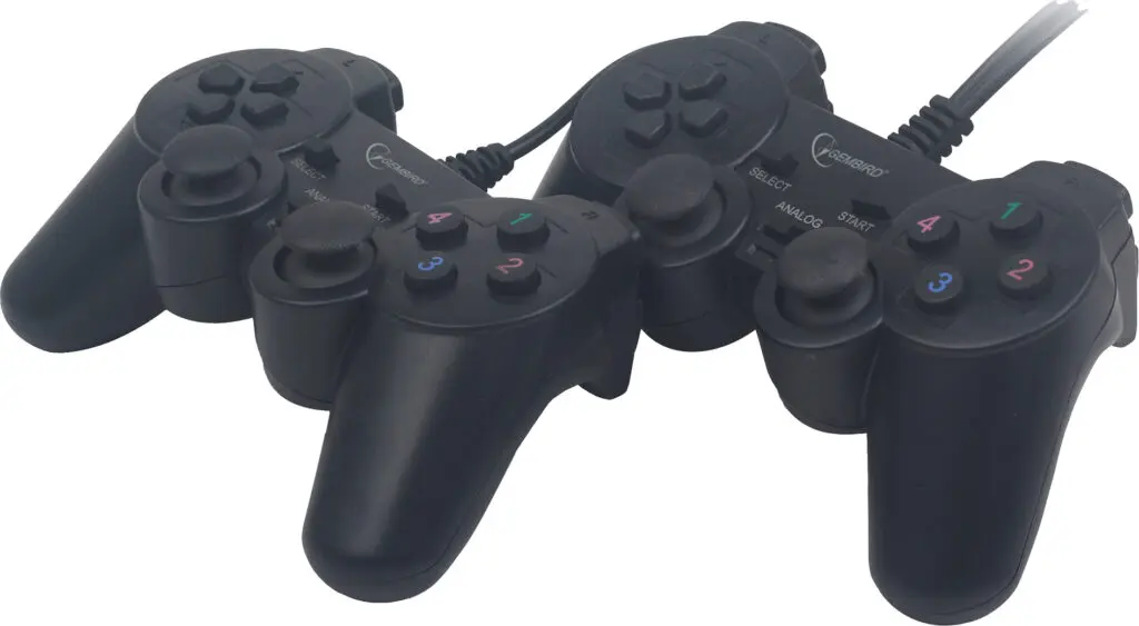 Set 2 gamepad Gembird JPD-UDV2-01 USB dual vibration PC negru