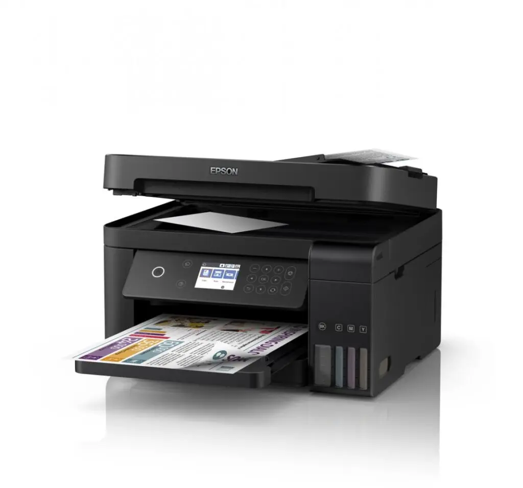 Multifunctional inkjet color CISS Epson EcoTank L15160, Duplex, ADF, Retea, Wireless, A3