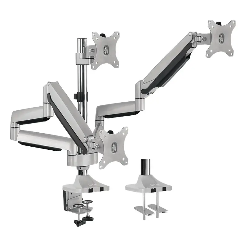 Suport birou 3 monitoare LogiLink BP0052 13-32 inch argintiu