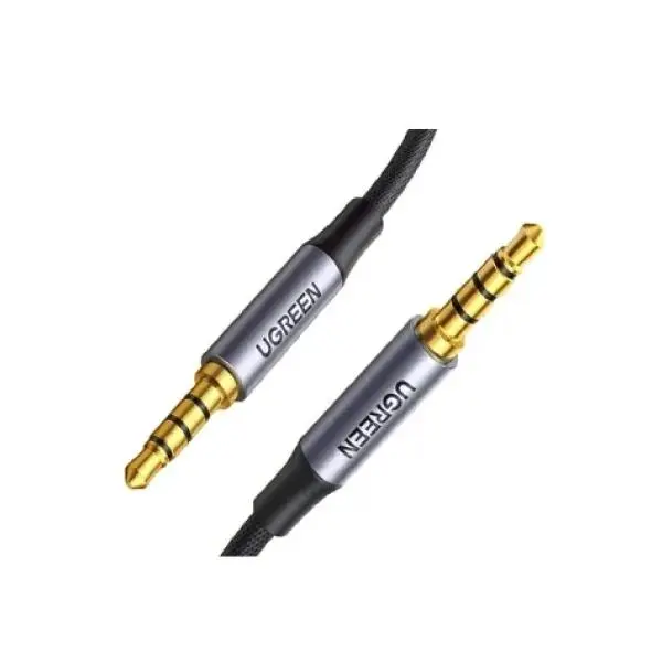 Cablu audio UGREEN AV183, 1x tata jack 3.5 mm la 1x tata jack 3.5 mm, 1m, Negru