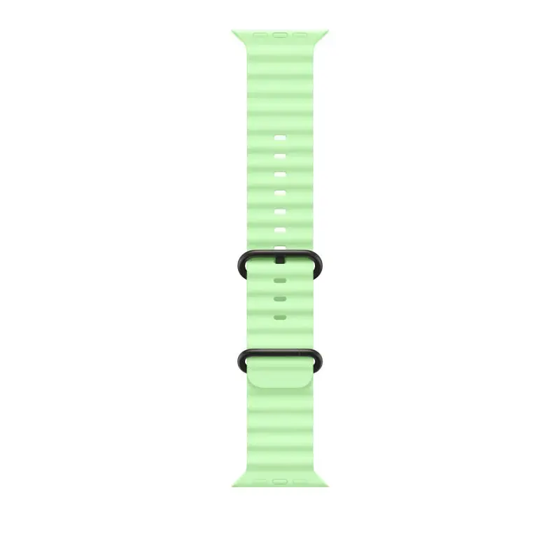 Curea Apple Watch Ocean Band 49mm Neon Green Black Titanium