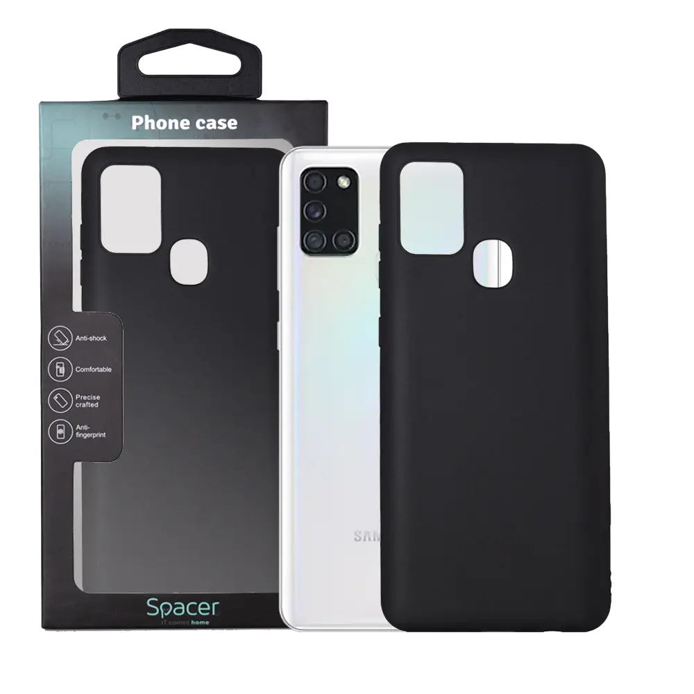 Husă Spacer Samsung Galaxy A21S TPU neagră