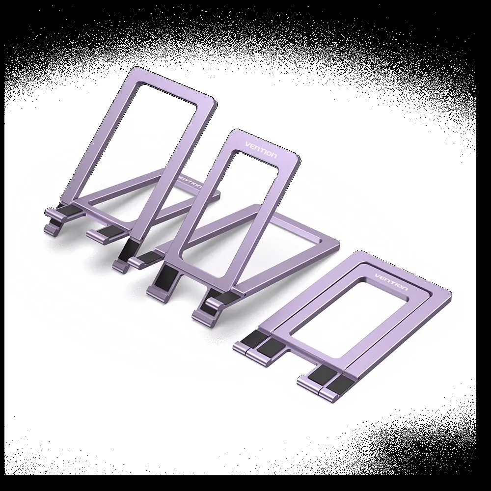 Suport birou pentru telefon Vention, aliaj de Aluminiu, portabil, device compatibil 4 – 12.9inch, Mov
