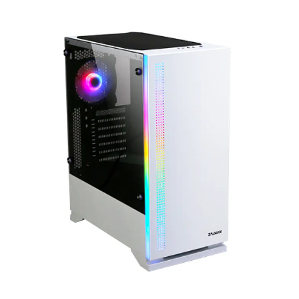 Carcasă Zalman S5 Mid-Tower ATX albă fără sursă