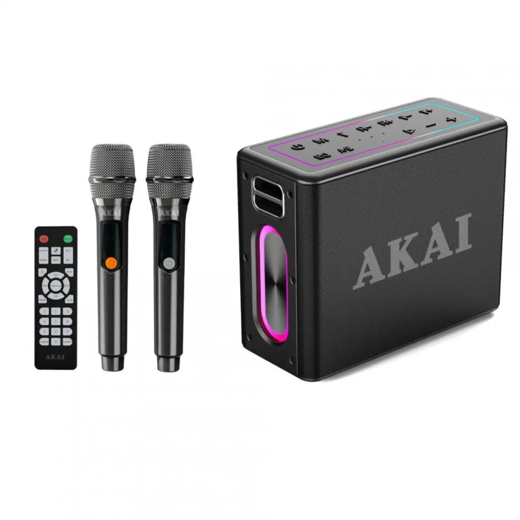 Boxă portabilă AKAI ABTSW-120, 80W, Bluetooth, TWS, IPX6, negru