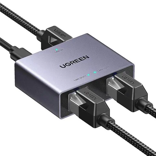 Adaptor splitter Ethernet UGREEN NW301 2 porturi Gigabit