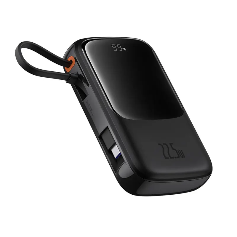 Acumulator extern Baseus QPow Pro Plus 10000mAh 22.5W Lightning USB-C negru