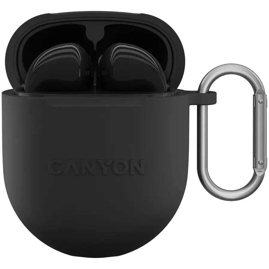 Casti wireless Canyon TWS-6 negru Bluetooth 5.3