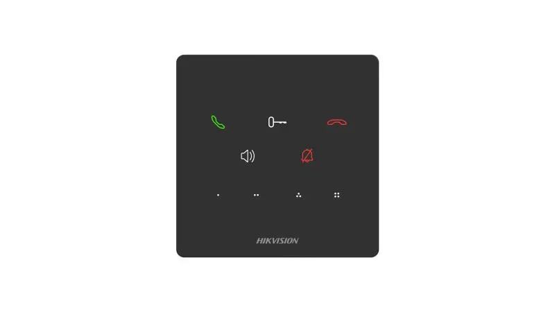 Post interior interfon audio Hikvision DS-KH6000-E1, 9 butoane, microfon inclus
