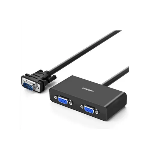Splitter VGA UGREEN 40254 negru 1 la 2 mirroring 1m