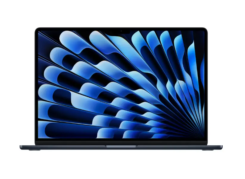 Laptop Apple MacBook Air 15 M4 Midnight, 16GB RAM, 256GB SSD, tastatură US