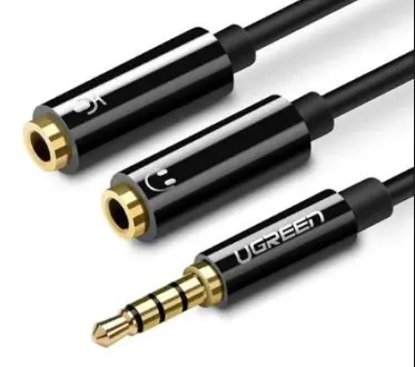 Cablu audio Ugreen 30620 splitter 3-5mm AV141 20cm negru