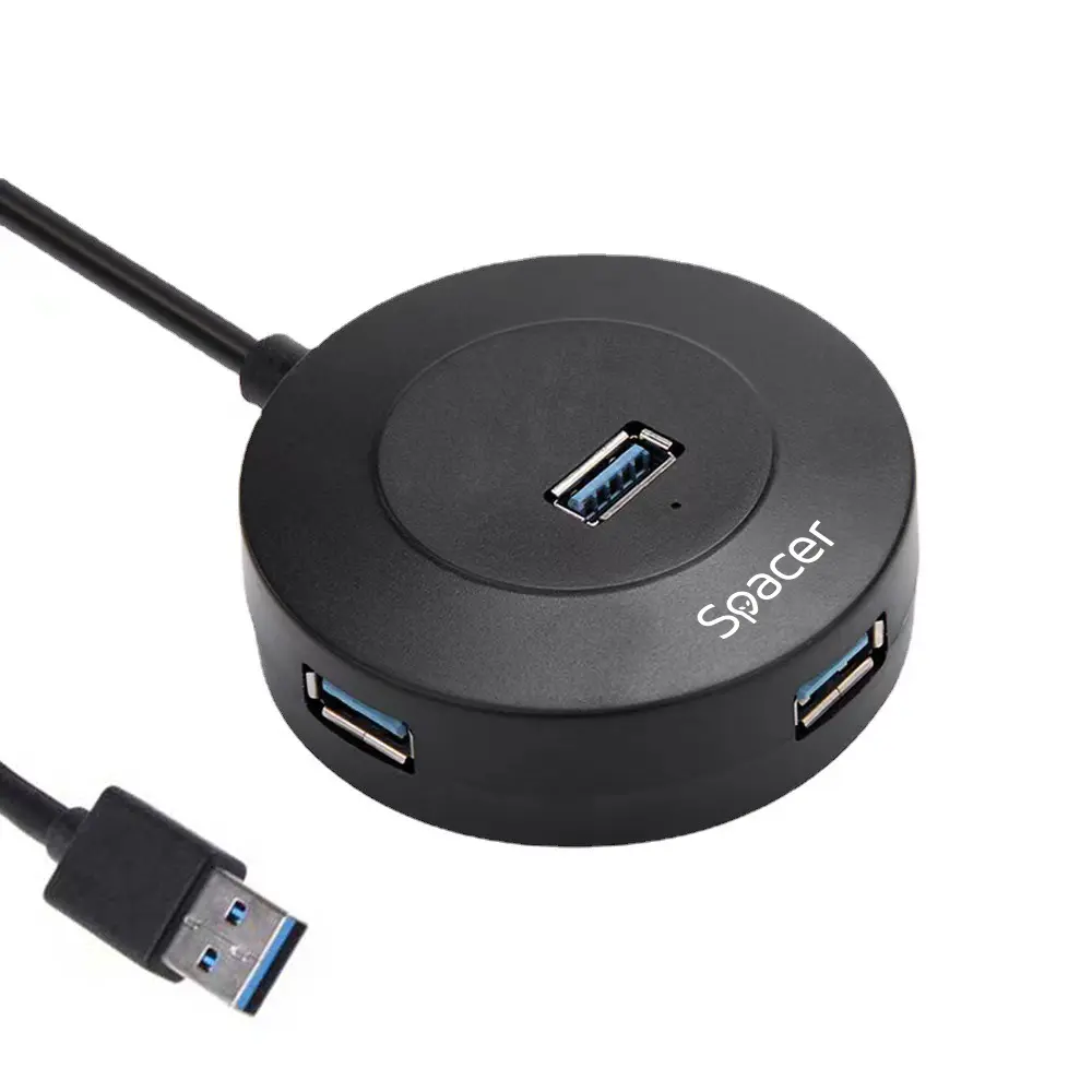 Hub extern Spacer USB 3 2 negru