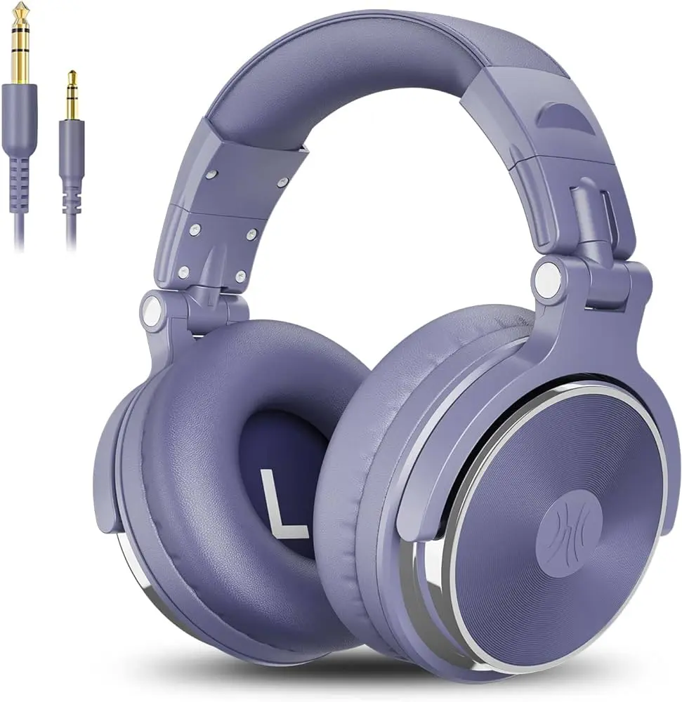 Căști OneOdio Pro 10 albastru deschis Hi-Res cu fir jack 3.5 mm/6.35 mm