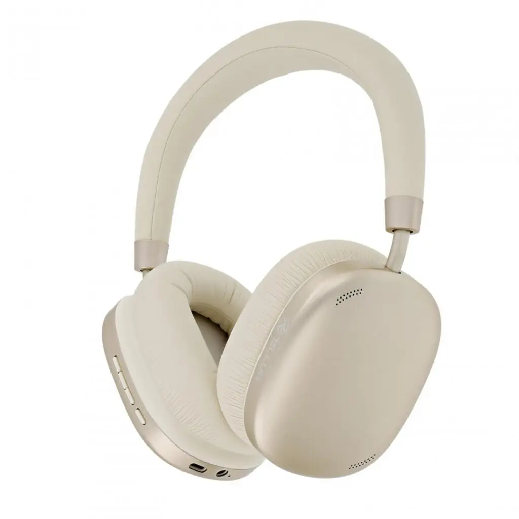 Casti Bluetooth Over-ear Tellur Shade, ANC, bej