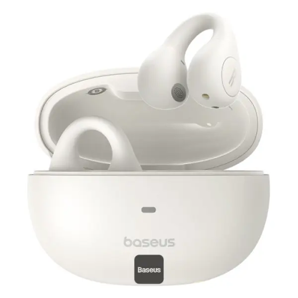 Căști Baseus AirGo AS01 alb open-ear wireless