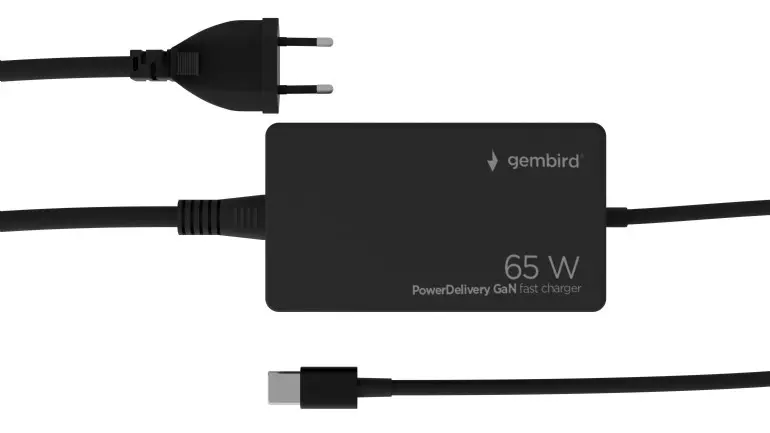 Încărcător USB-C Gembird 65W GaN PD