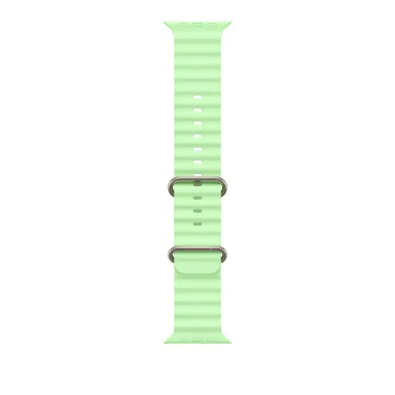 Curea Apple Watch Ocean Band 49mm Neon Green Natural Titanium