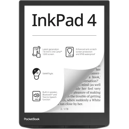 eBook Reader PocketBook InkPad 4 PB743G 7.8″ 32GB argintiu