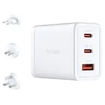 Încărcător D-Link DCP-651 GaN 65W 2×USB-C USB-A Alb