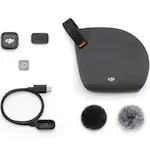 Microfon wireless DJI MIC 3, Wireless, Omnidirectional, Raza Actiune 400m, Autonomie microfon 8h, Noise Canceling