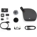 Kit DJI MIC 3, 1x microfon, 1x receptor, Wireless, Omnidirectional, Noise Canceling, Raza Actiune 400m, Autonomie microfon 8h, Autonomie receptor 10h