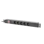 PDU rack Lanberg PDU-05F-0200-BK 5 prize Schuko 2 m