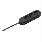 Prelungitor Bachmann B387 170 1 5 m negru 3 prize SMART