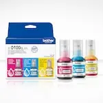 Set Cerneala Originala Brother BTD100CLVAL, 3 Culori, Culoare Intensa, Economica