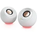Boxe 2.0 CREATIVE PEBBLE SE, RGB Lighting, Aux, alb