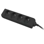 Prelungitor Lanberg PS0-04E-0150-BK 4 prize 1.5m negru