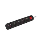 Prelungitor, Lanberg, 1.5 m, 5 prize, Negru