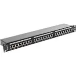 Switch Lanberg, 24 porturi, 1U, cat. 5e, Negru