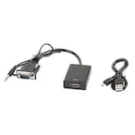 Convertor VGA audio HDMI Lanberg AD-0021-BK