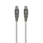 Cablu USB-C Gembird Premium 100W PD 150 cm Gri