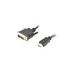 Cablu HDMI DVI Lanberg 3 m negru 4K