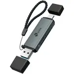 Cititor card TP-Link UA430D USB-C USB-A SD microSD 3.0