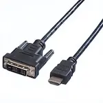Cablu HDMI DVI Lanberg 180 cm negru