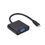Adaptor Gembird USB-C la VGA 15 cm Negru