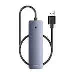 Hub Baseus UltraJoy Lite 50 cm gri 4-in-1 USB-A